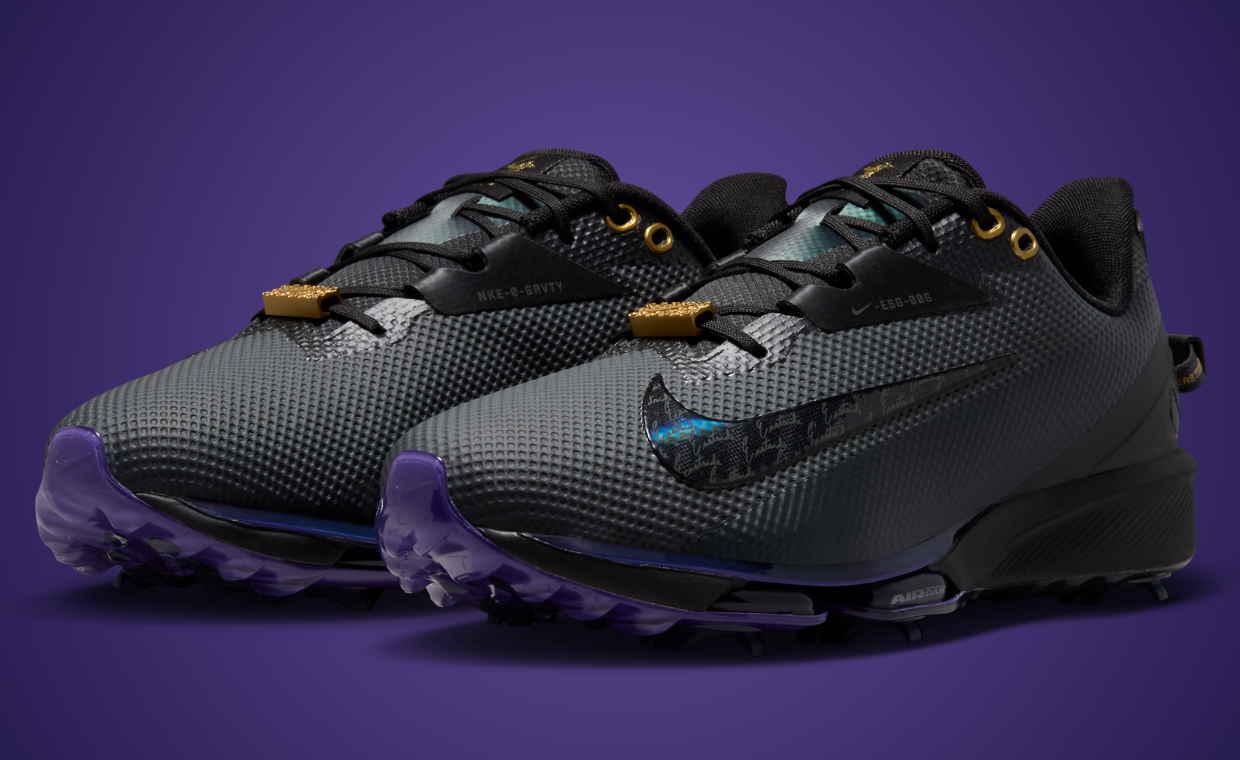 Eastside Golf Adds Gold and Purple Accents to a Black Nike NEXT% Tour 3 Collab