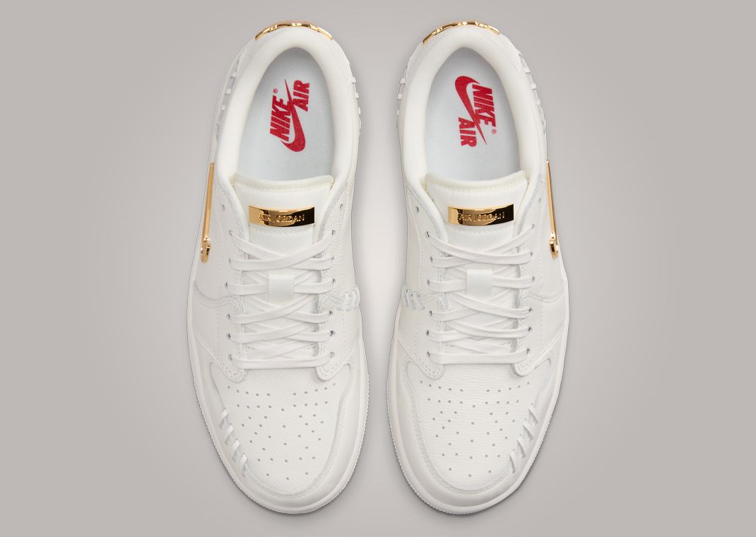 Air Jordan 1 MM Low Sail Metallic Gold (W) Top