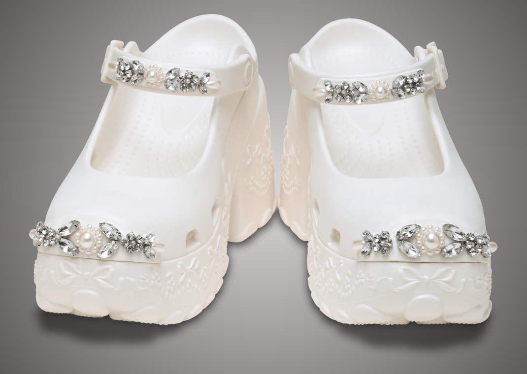 Simone Rocha x Crocs Ballerina Platform Oyster - Angle