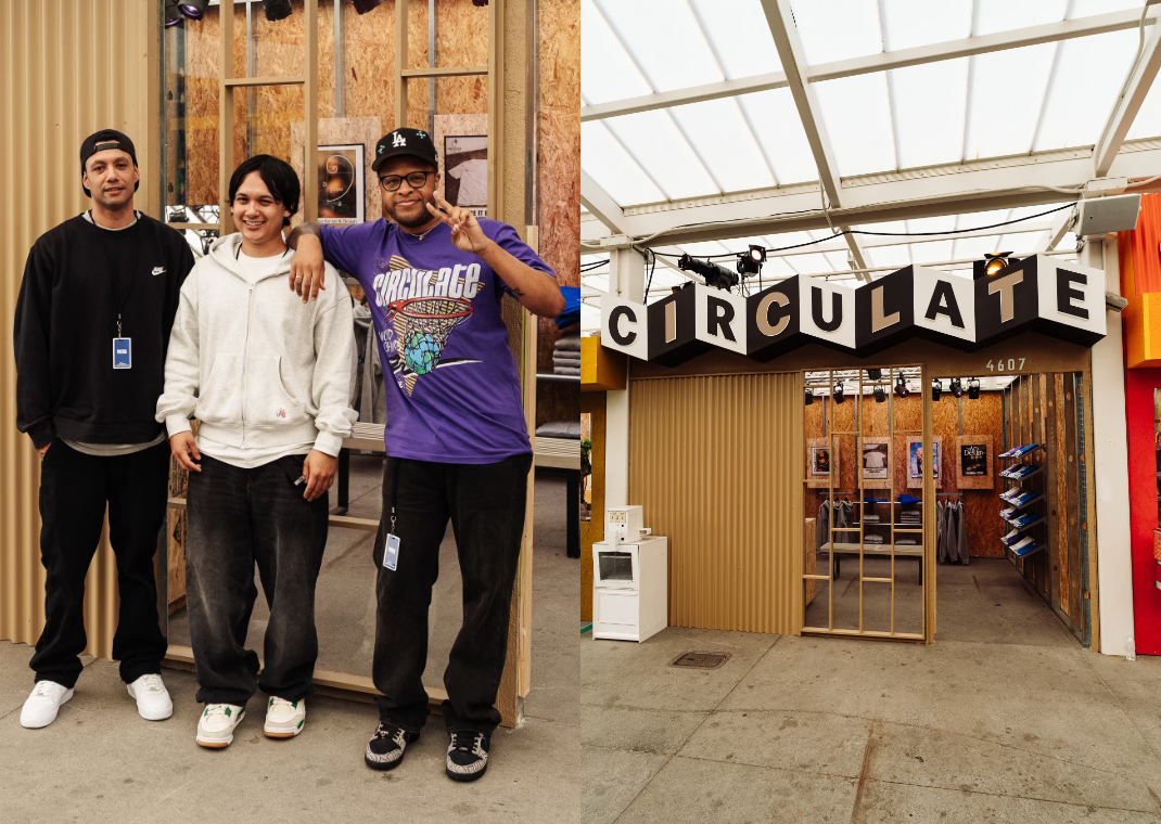 Circulate's booth at the Nike 11th Ave Market in Crenshaw High School