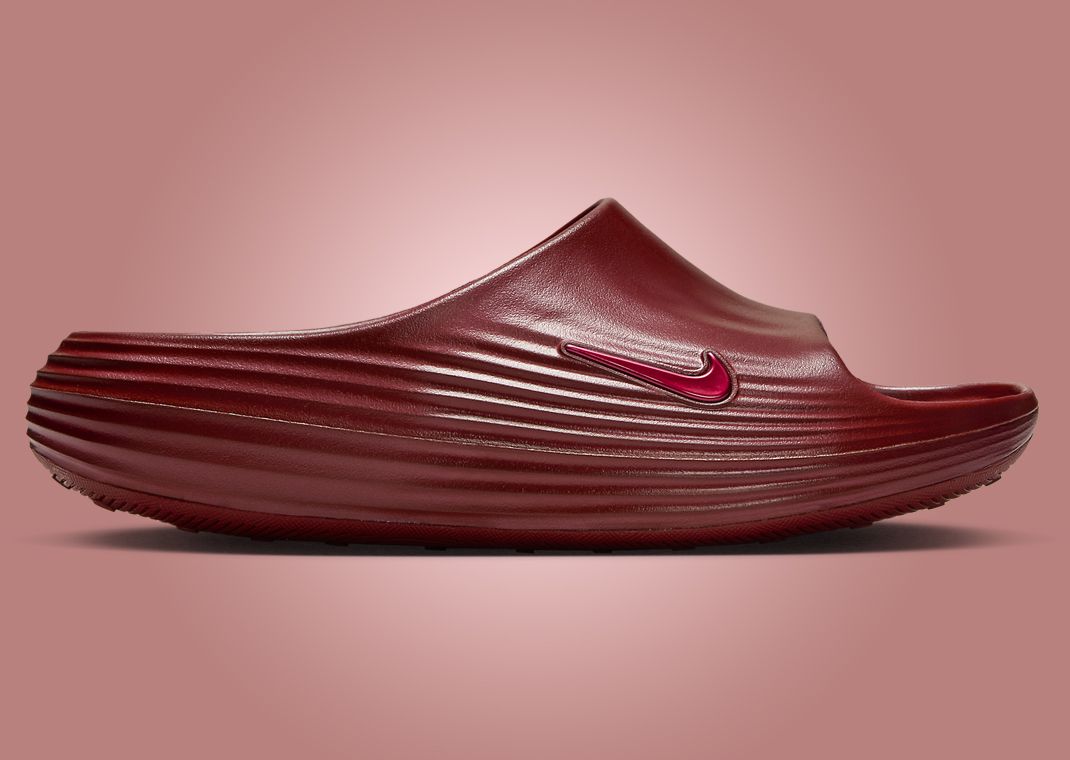 Nike ReactX Rejuven8 Slide Team Red Lateral