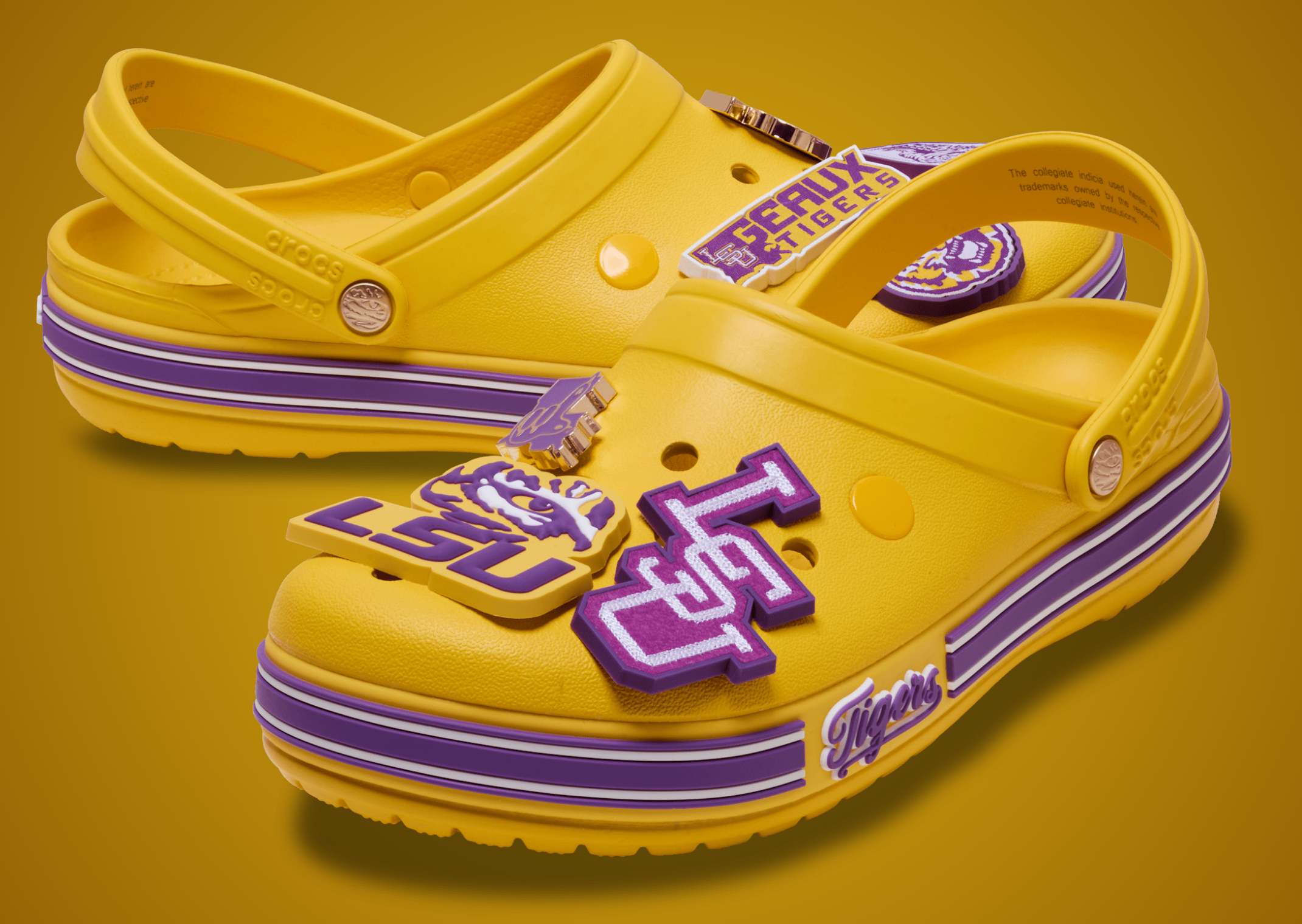 NCAA X Crocs Classic CrocBand LSU - Angle