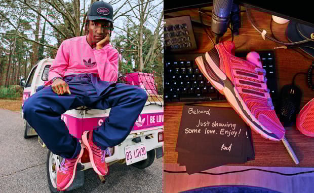 This Pink Snipes Exclusive adidas Adistar Control 5 was Designed to Challenge Norms of Masculinity