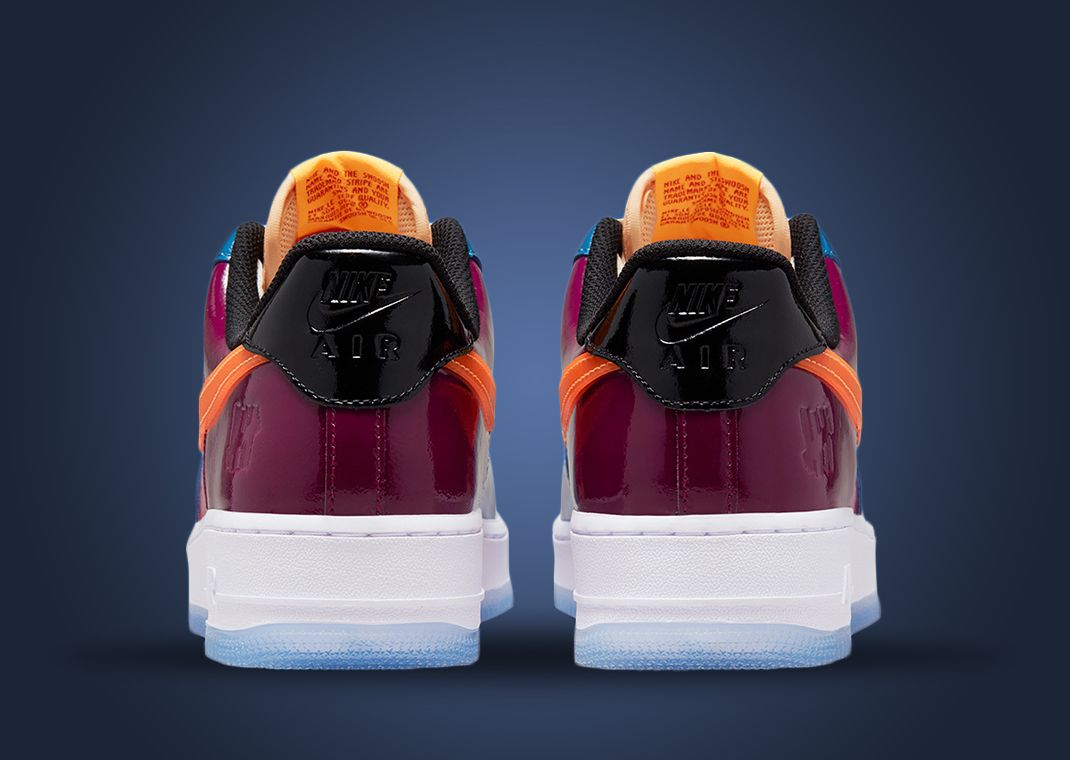 Complete Look At The Undefeated x Nike Air Force 1 Low Patent Pack
