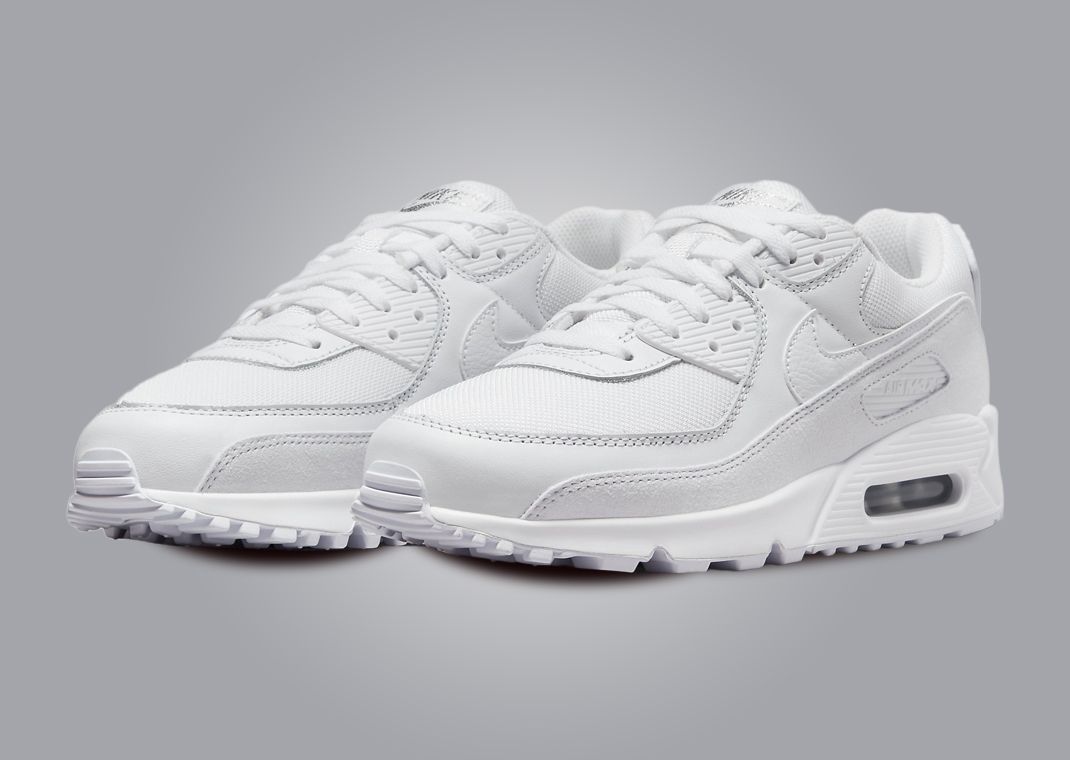 Nike Air Max 90 Premium White Metallic Silver