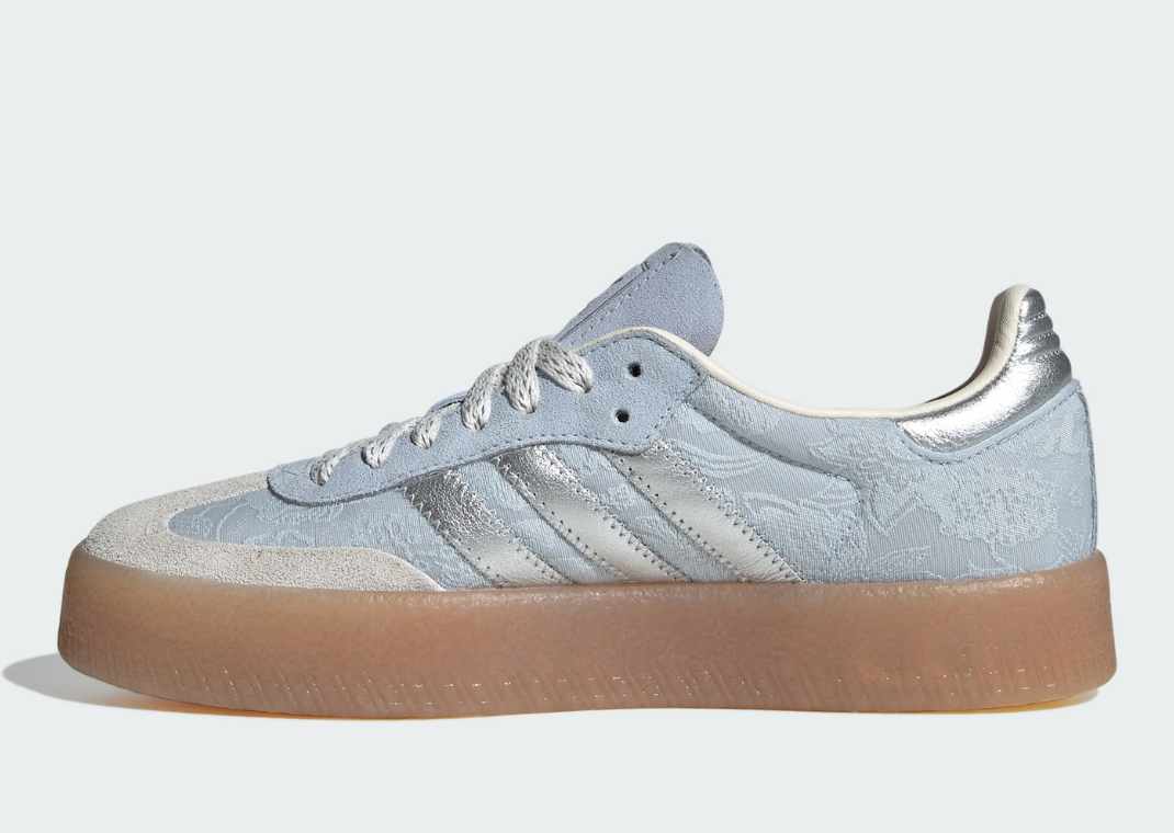 Liberty London x adidas Sambae Delft Blue (W) - Medial