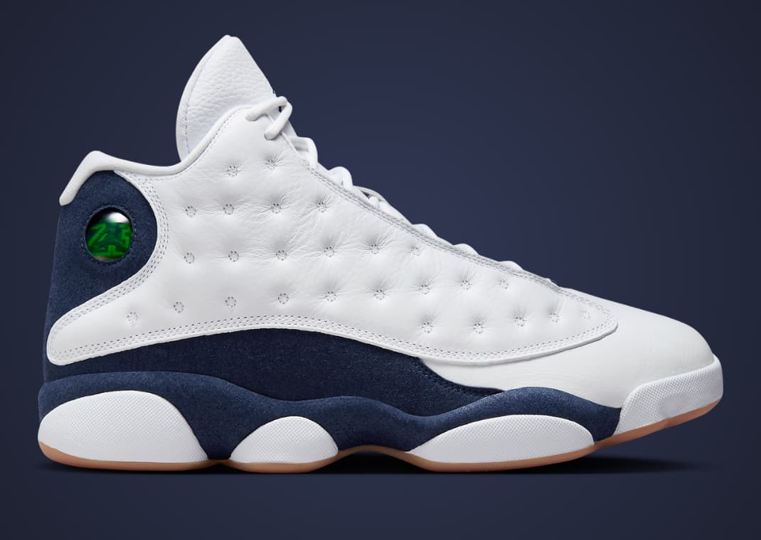 Jordan retro 13 navy blue and white on sale