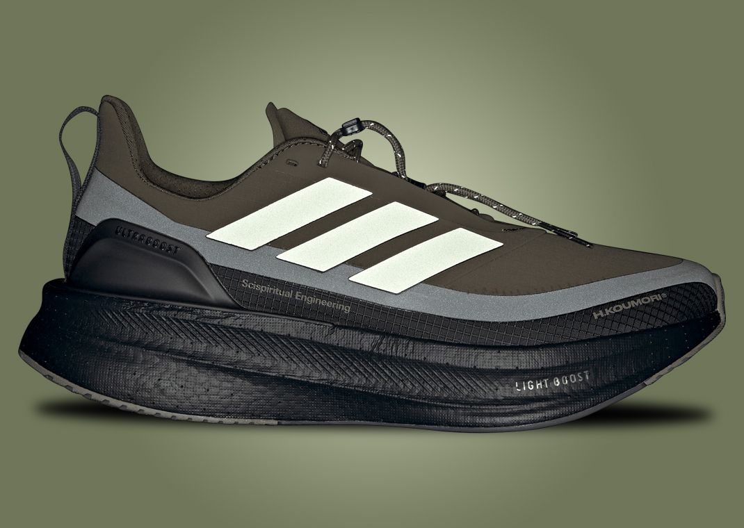 Hermanos Koumori x adidas Ultraboost 5 Tent Green Lateral 3M