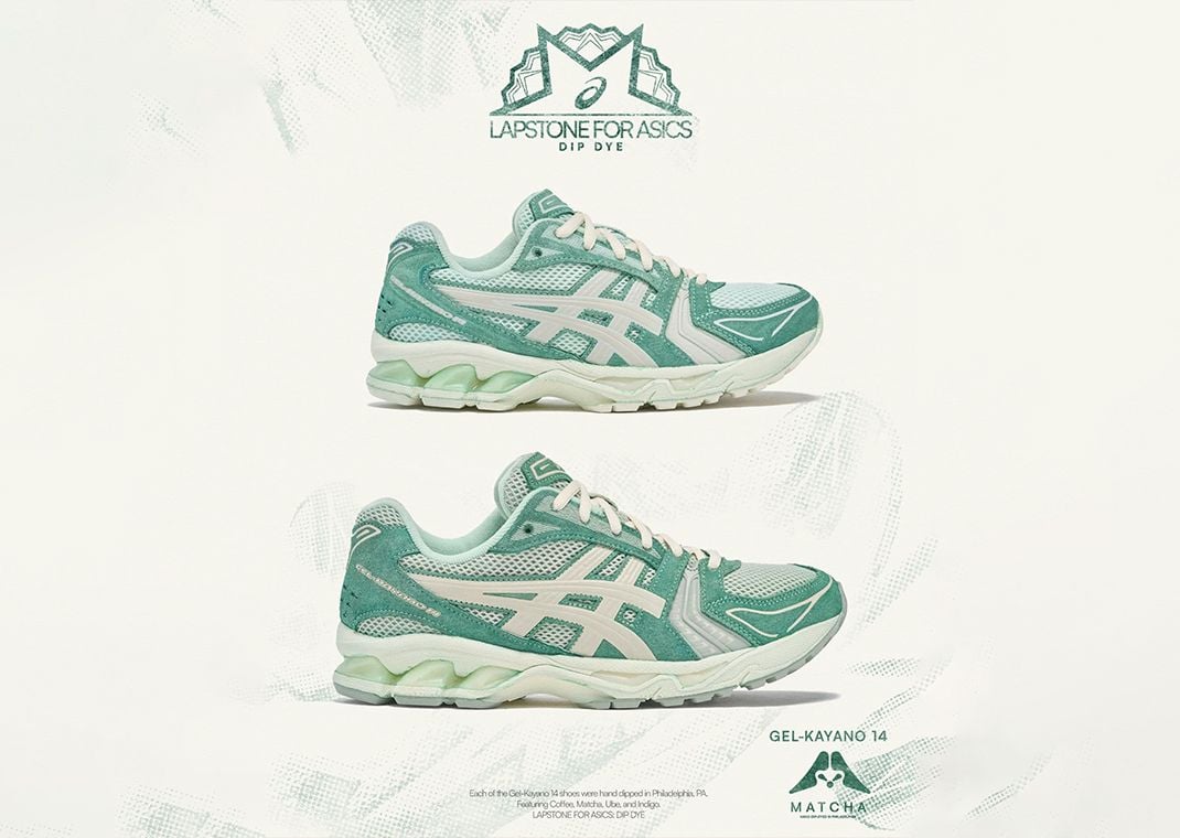 Lapstone & Hammer x Asics Gel-Kayano 14 Dip Dye Matcha