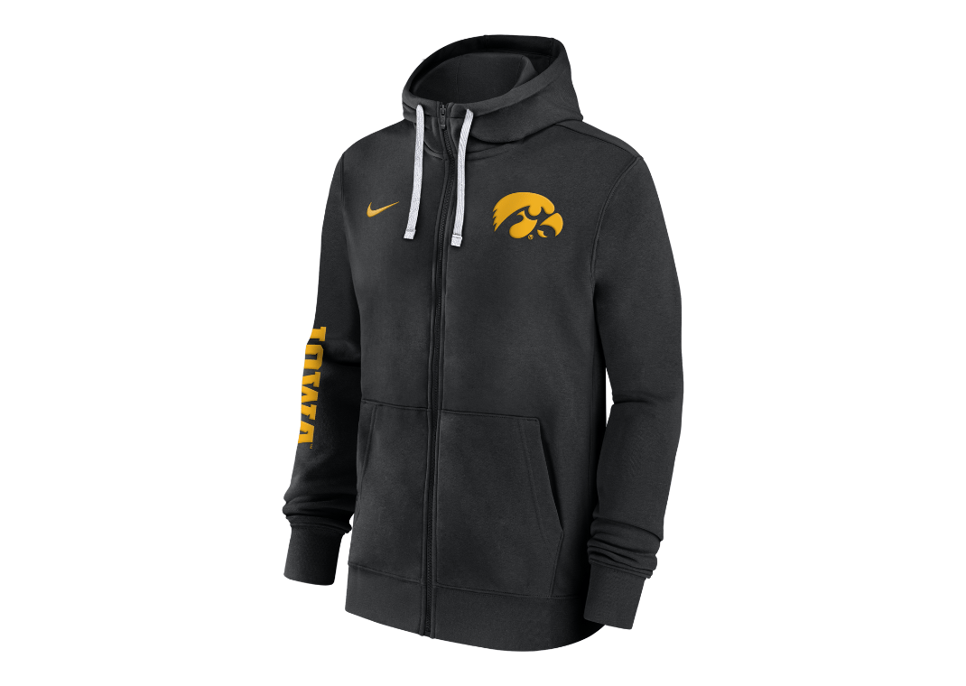 Iowa Hawkeyes Sideline Team Issue Men's Nike College Full-Zip Hoodie