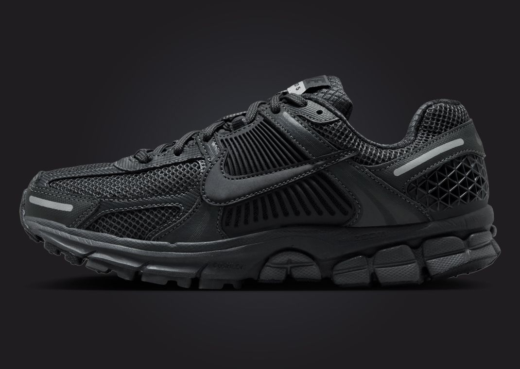 The Women's Nike Zoom Vomero 5 Triple Black Releases August 2024 The Women's Nike Zoom Vomero 5 Triple Black Releases August 2024