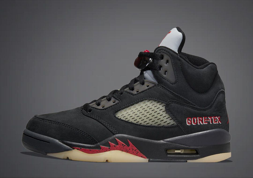 Nike Air Jordan 5 GORE-TEX ブラック/レッド ゴアテックスを使用したエアジョーダン 5が年内リリースか