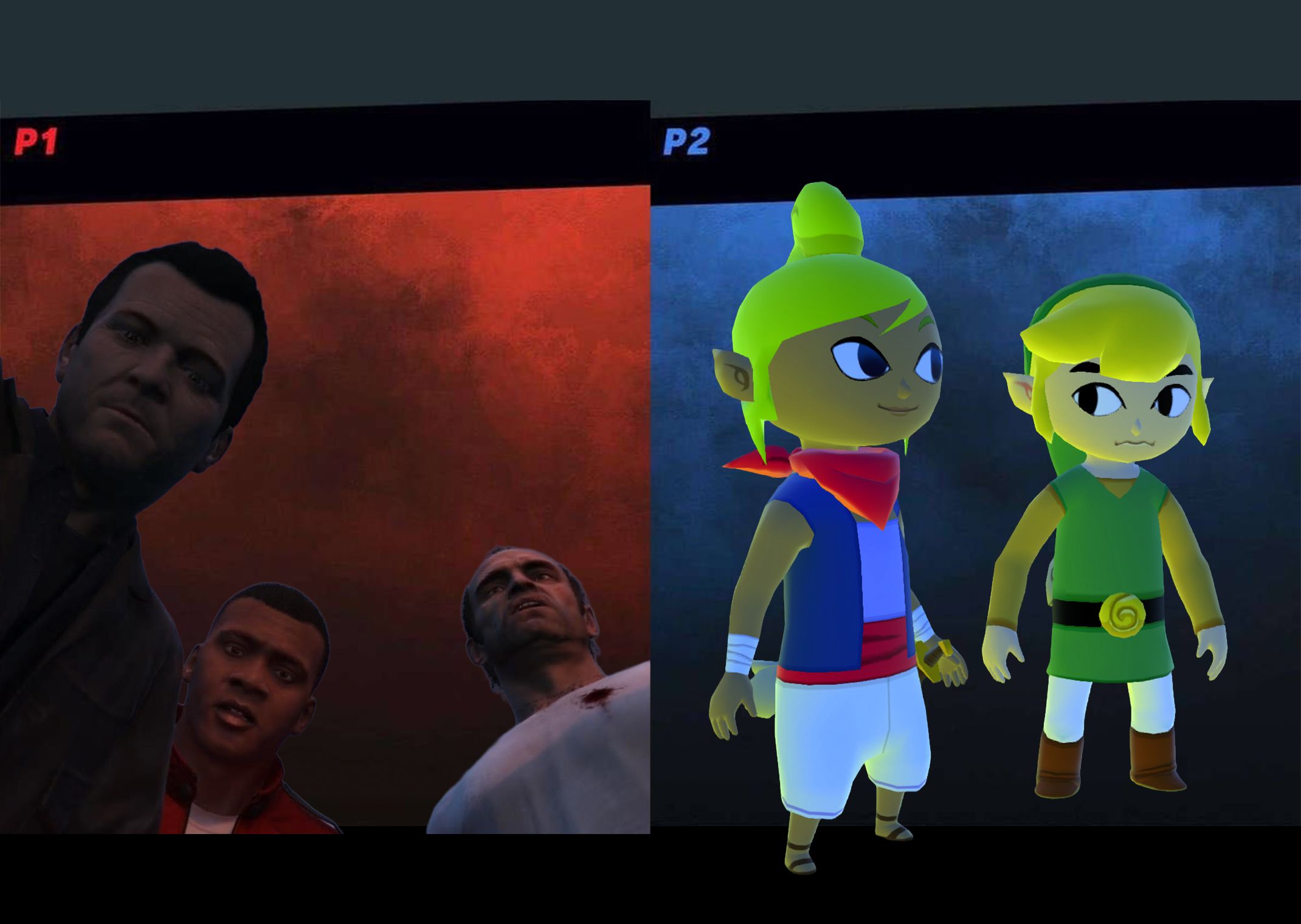 Grand Theft Auto 5 vs. The Legend of Zelda: Wind Waker HD