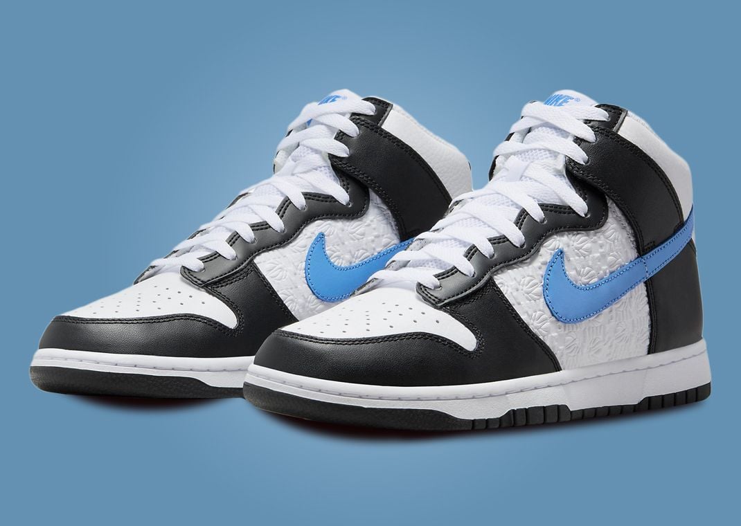 Nike Dunk High EMB Black University Blue White