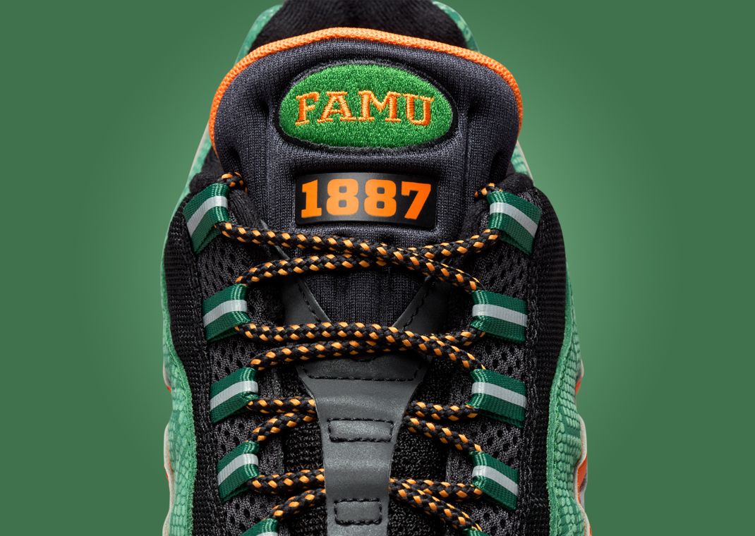 FAMU x Nike Air Max 95 Tongue Detail