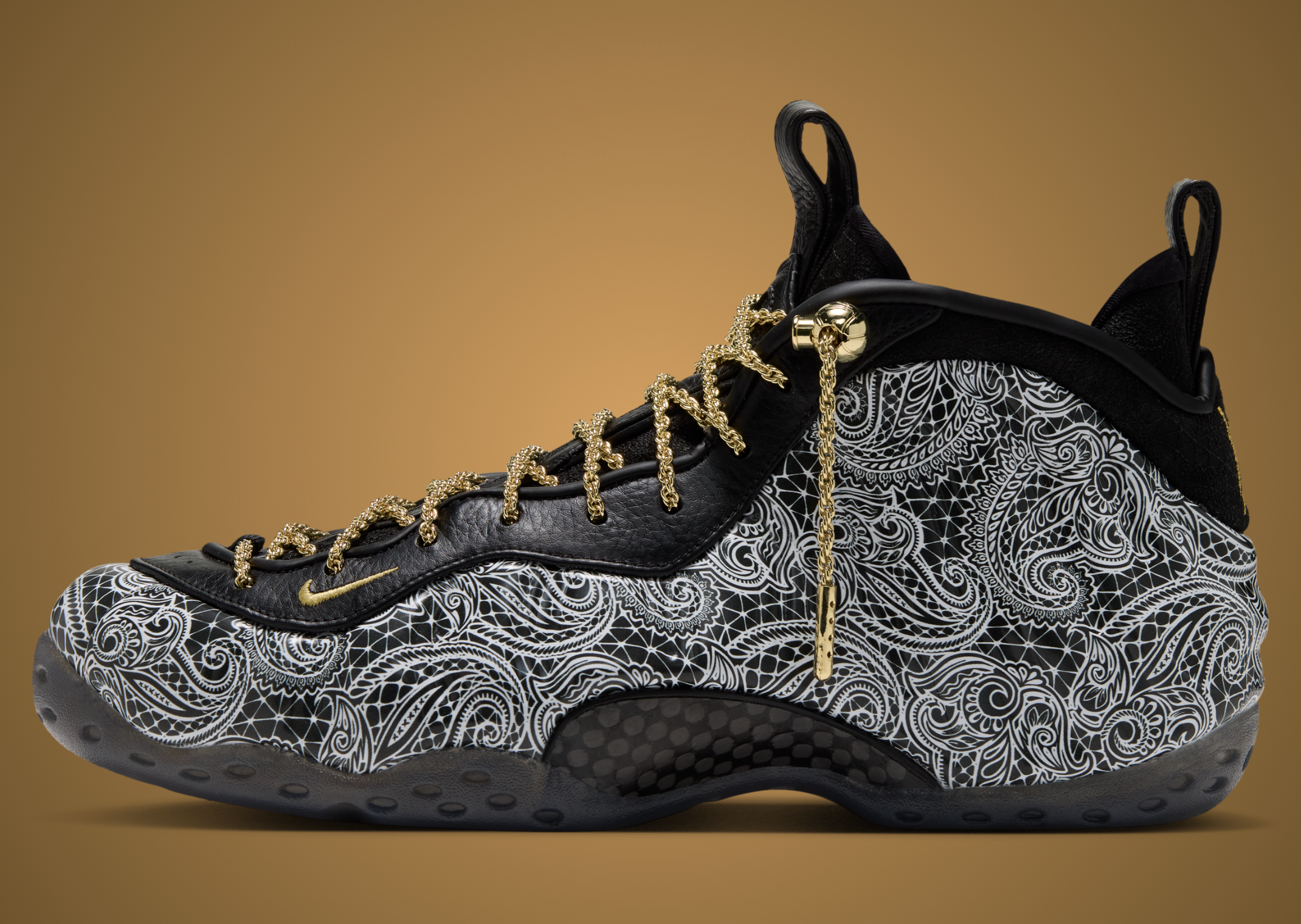 Victor Solomon x Nike Air Foamposite One Black - Lateral