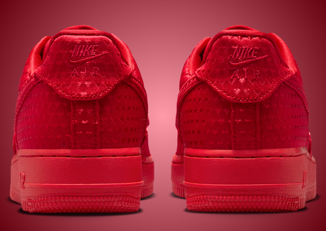 Nike Air Force 1 Low Valentine's Day University Red Heel