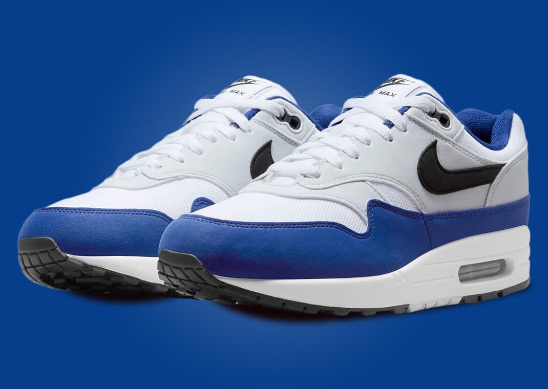 Nike Air Max 1 White Black Royal