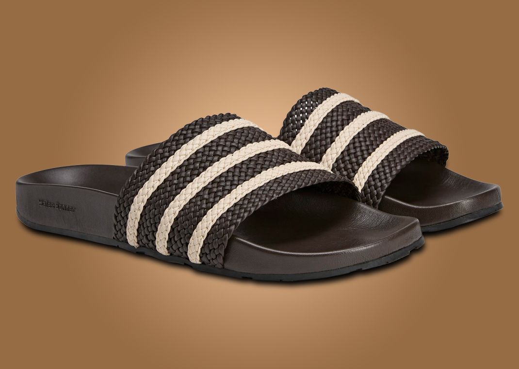 Wales Bonner x adidas Adilette Dark Brown Angle
