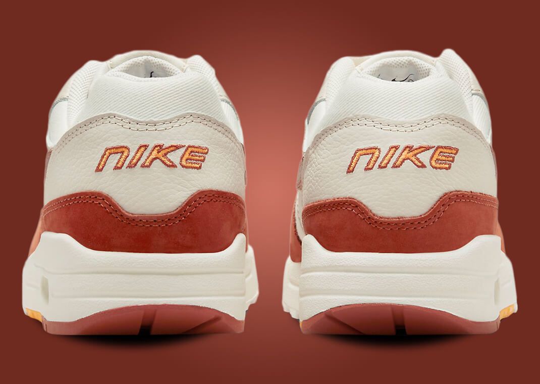 white & orange air max 1 lx sneakers