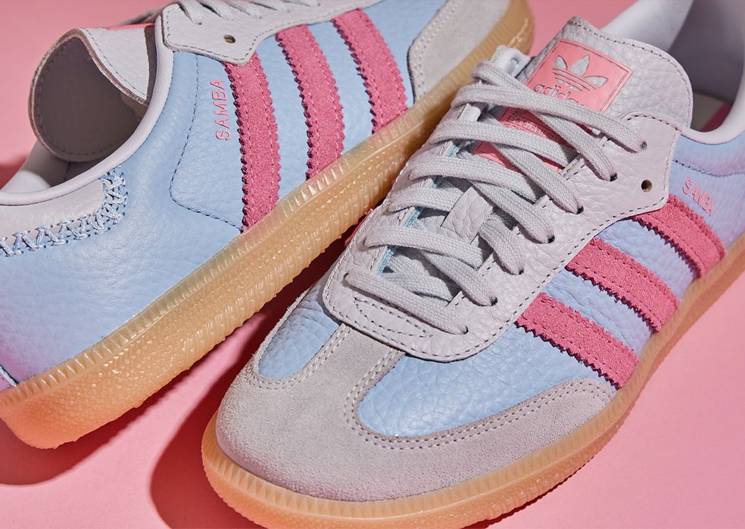 adidas Samba Blue Pink Brown (GS)