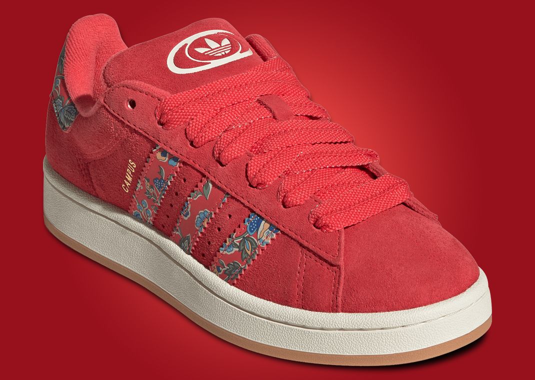 Liberty London x adidas Campus 00s Semi Lucid Red (W) Angle