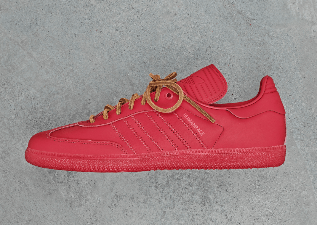 新作★送料/関税込★adidas Samba Pharrell Humanrace 赤色 Pharrell Williams' Latest adidas Humanrace Samba Pack