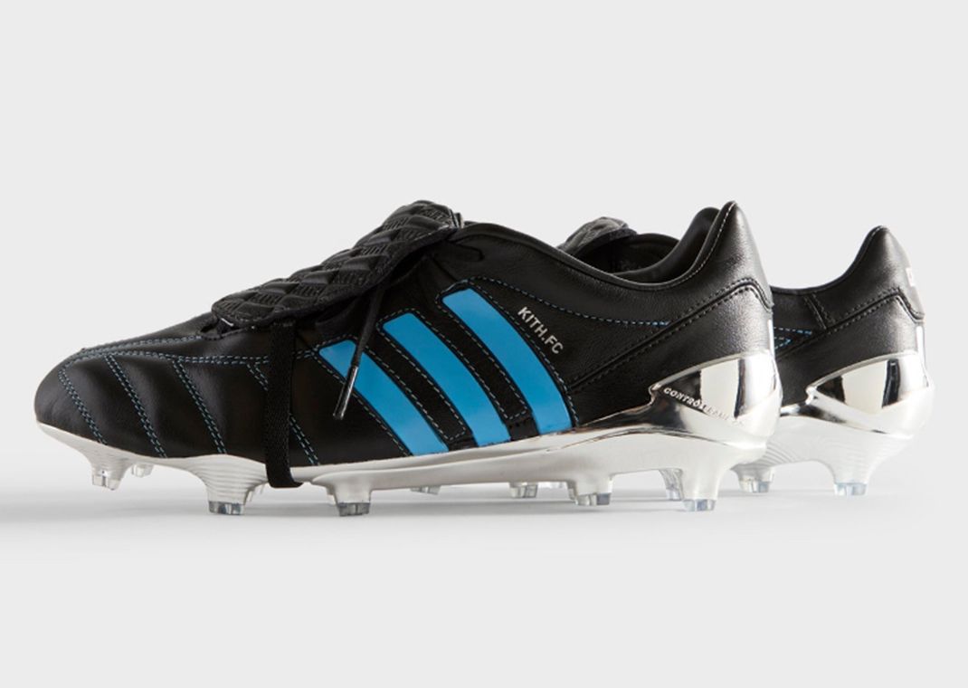 Kith x adidas Predator Mania Cleat Black Blue Lateral