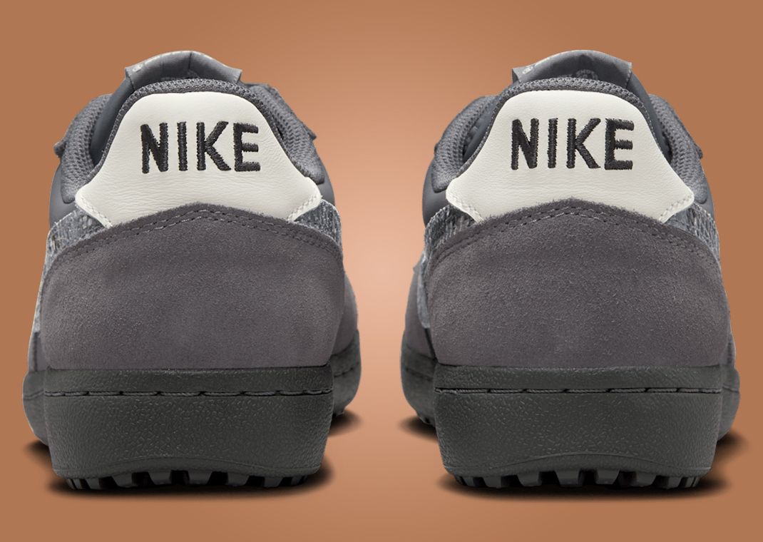 Nike Field General Snakeskin Dark Grey Heel Detail