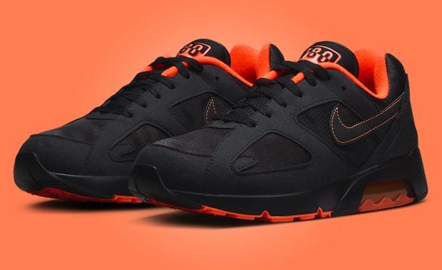 The Nike Air 180 Black Hyper Crimson Releases Holiday 2024