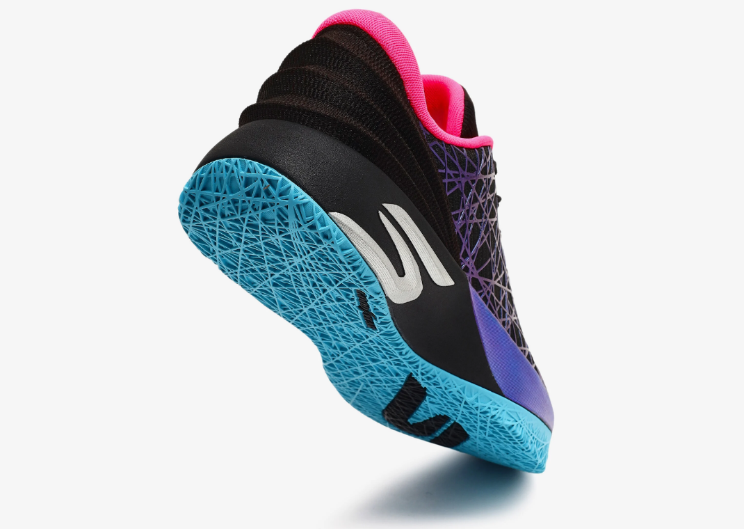 Skechers SKX JE 1 Blue Multi-Color - Heel Angle