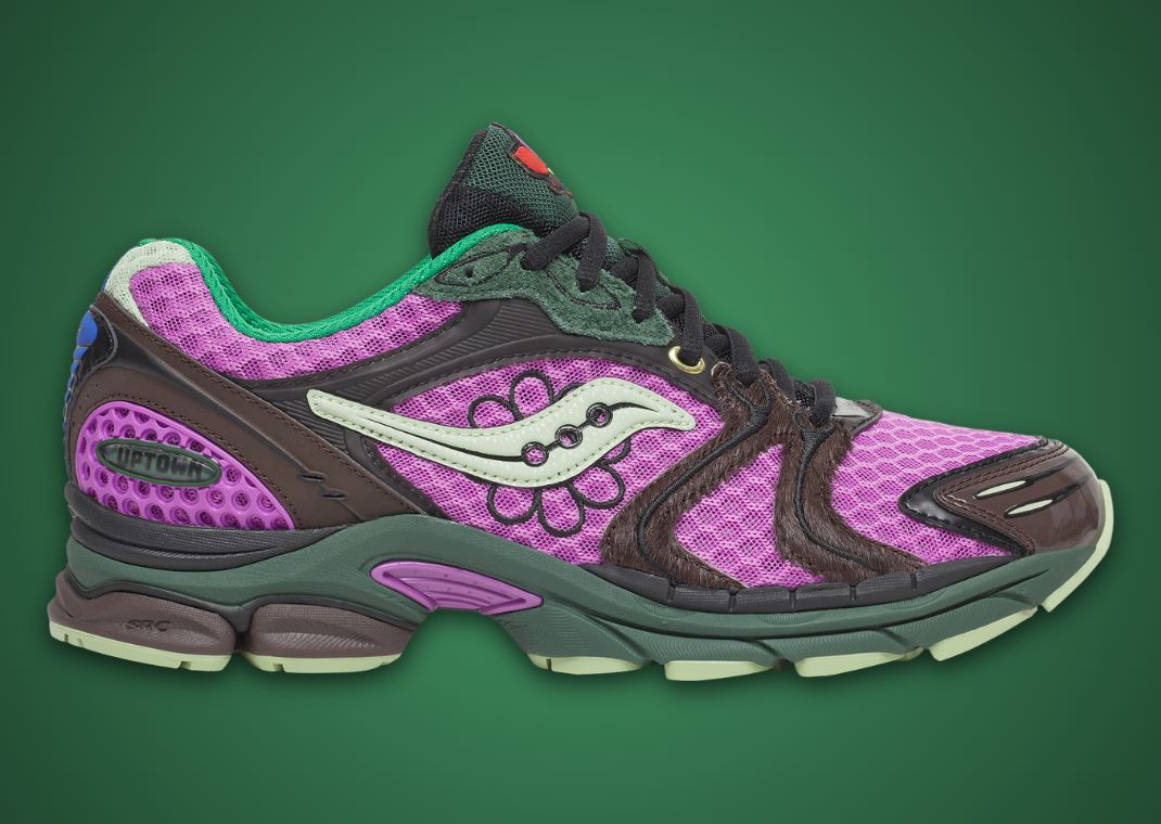 Jae Tips x Saucony ProGrid Triumph 4 Flowers Grow Uptown Perilla Lateral