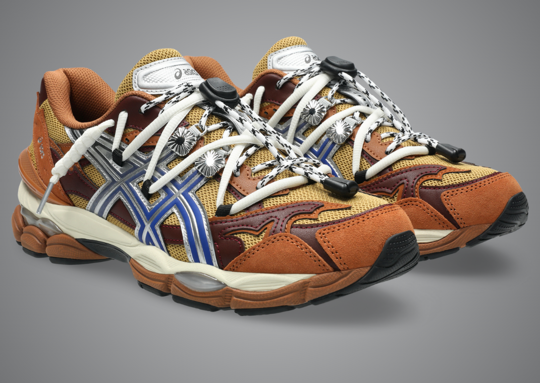 Toga Archives x Asics Gel-Cumulus 16 Orange Blue - Angle