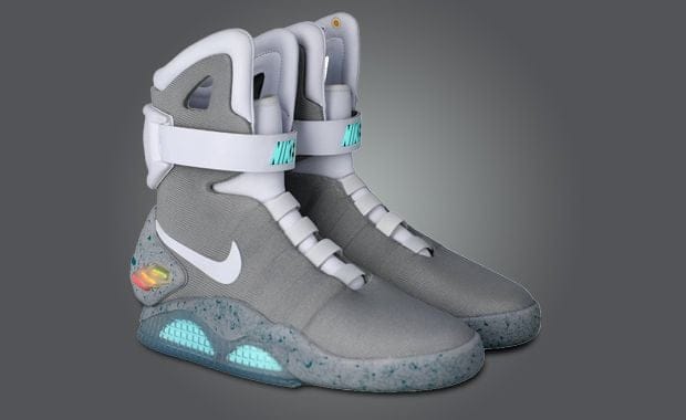 A Pair of Self-Lacing Nike Mags Signed by Michael J. Fox Are up for Auction