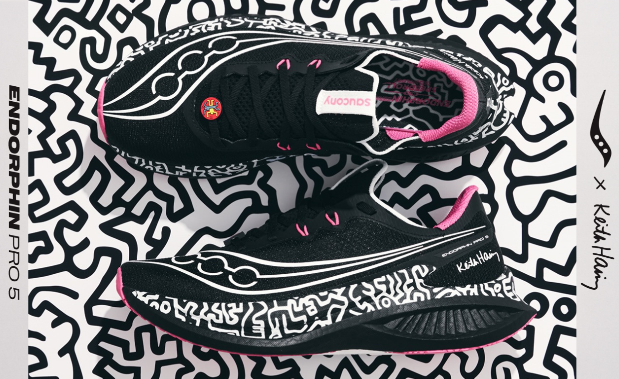 Saucony Continues its Keith Haring Collab Collection with an Endorphin Pro 5 Colorway