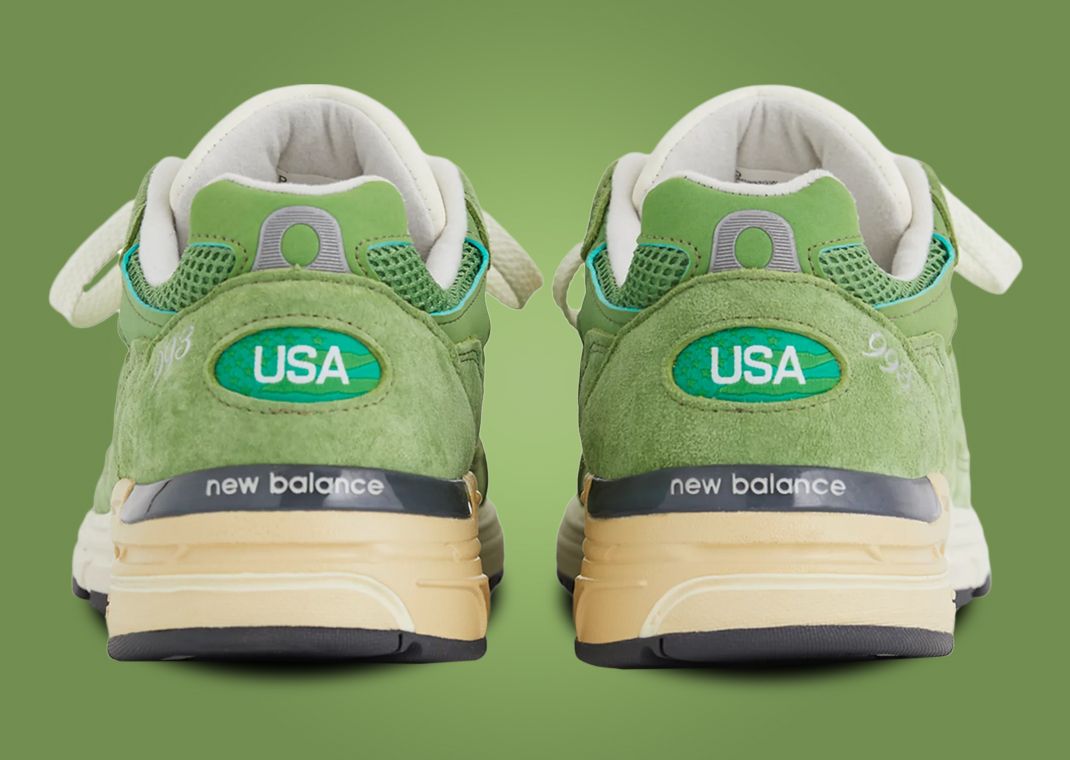 New Balance 993 Made in USA Chive Heel
