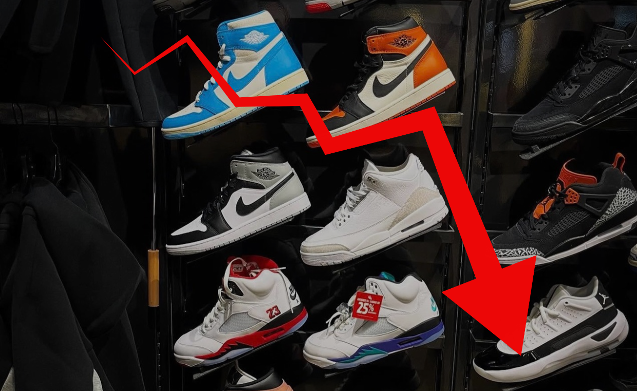 Jordan Retro releases sitting on shelves