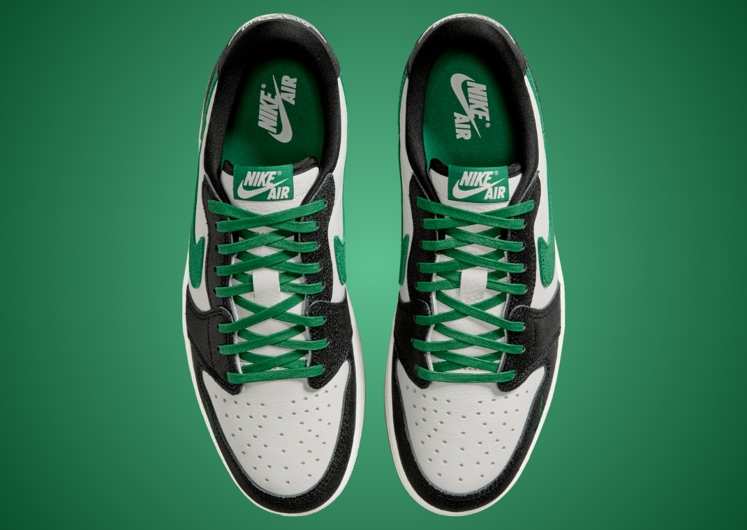 Air Jordan 1 Retro Low OG Phantom Pine Green - Top
