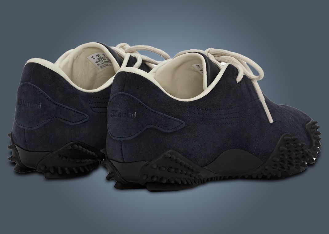 JJJJound x Puma Mostro Deep Navy Heel Angle