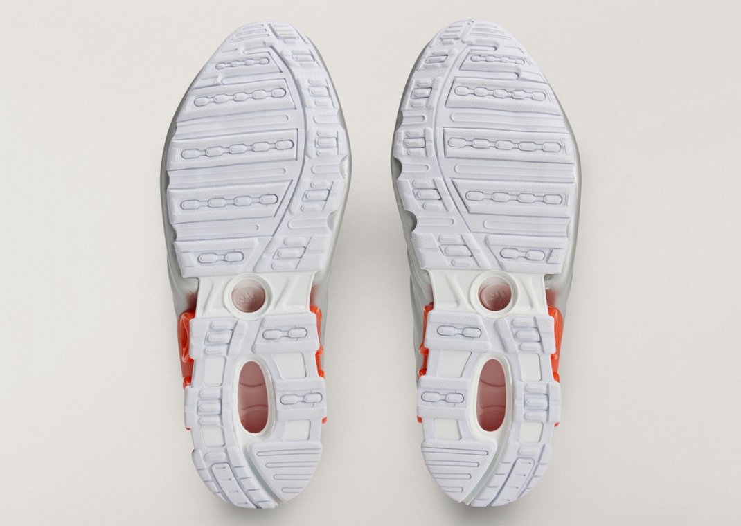 Miaou x adidas Megaride S2 Silver Metallic Semi Impact Orange - Bottom