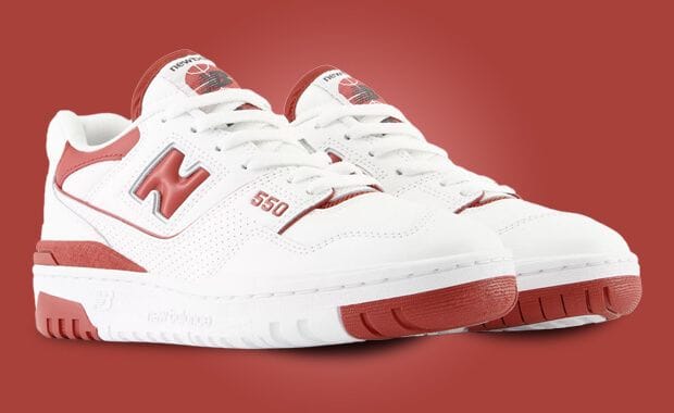The Women's Exclusive New Balance 550 Brick Red Releases June 21