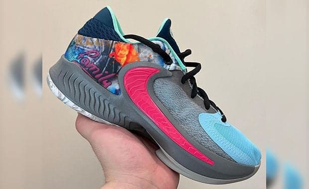 Giannis Antetokounmpo Honors His Loved Ones With The Nike Zoom Freak 4 Family