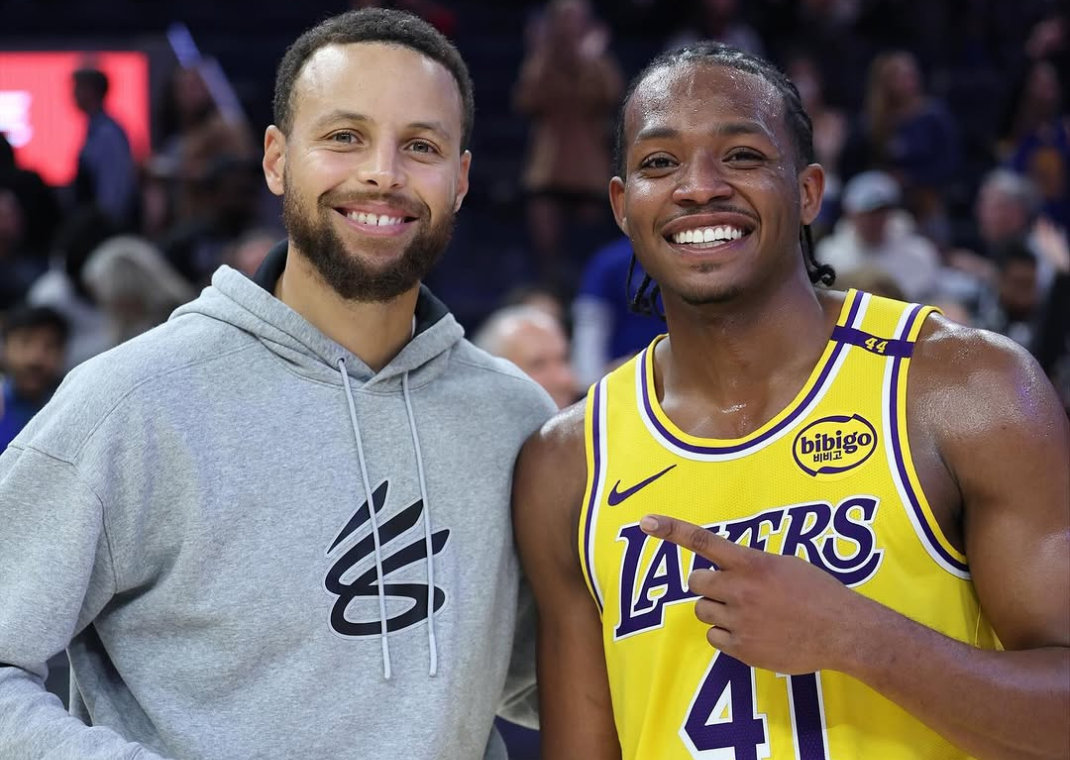 Steph Curry with Quincy Olivari