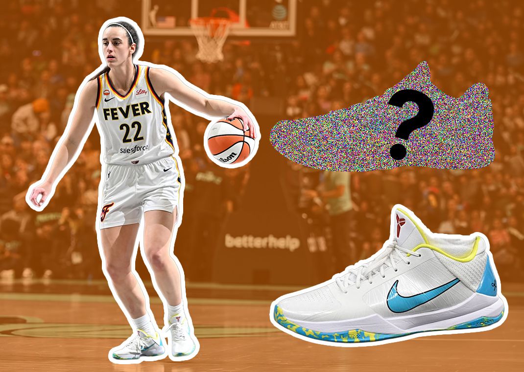 Caitlin Clark in the Nike Kobe 5 Protro PE and her signature shoe debut