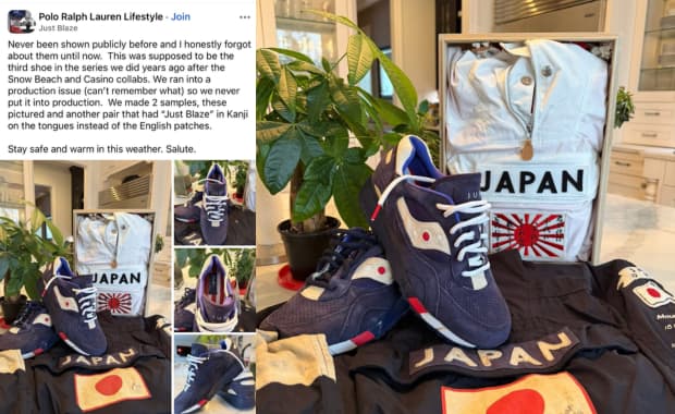 Just Blaze Showed off a Polo Japanorak-Inspired Saucony Sample from 2015