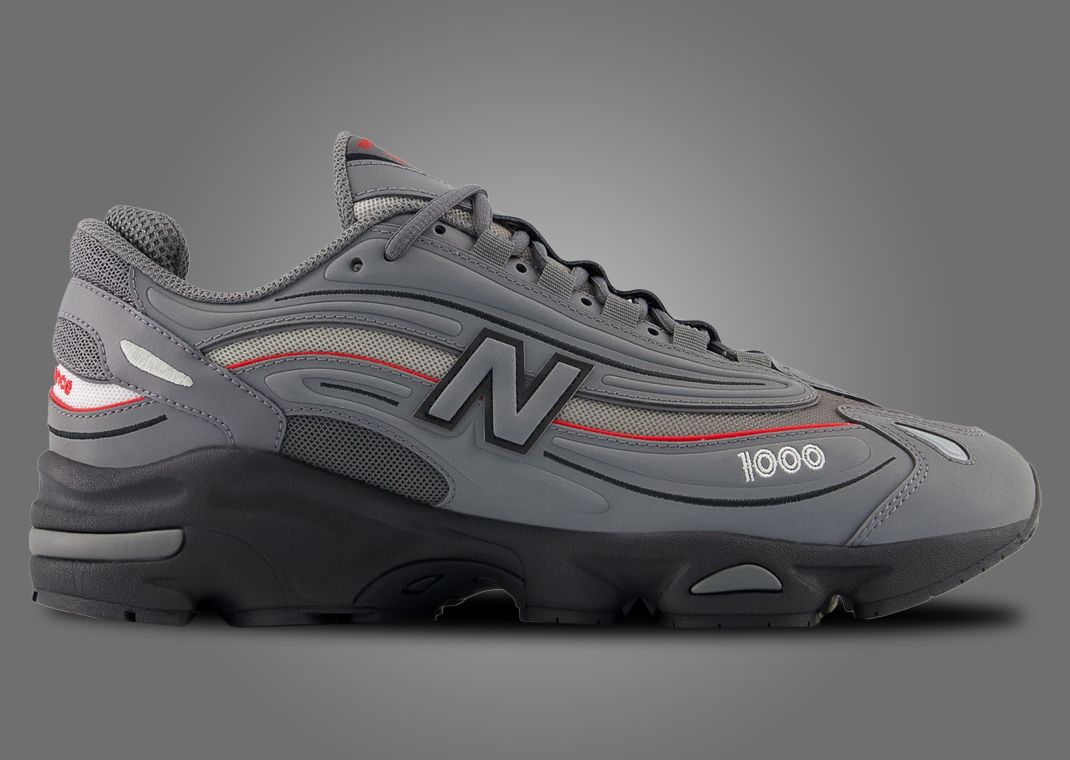 New Balance 1000 Grey Red Lateral