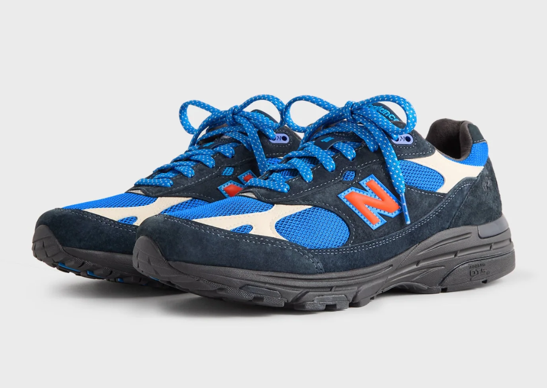 Kith x New Balance 993 Made in USA MSG Navy Angle