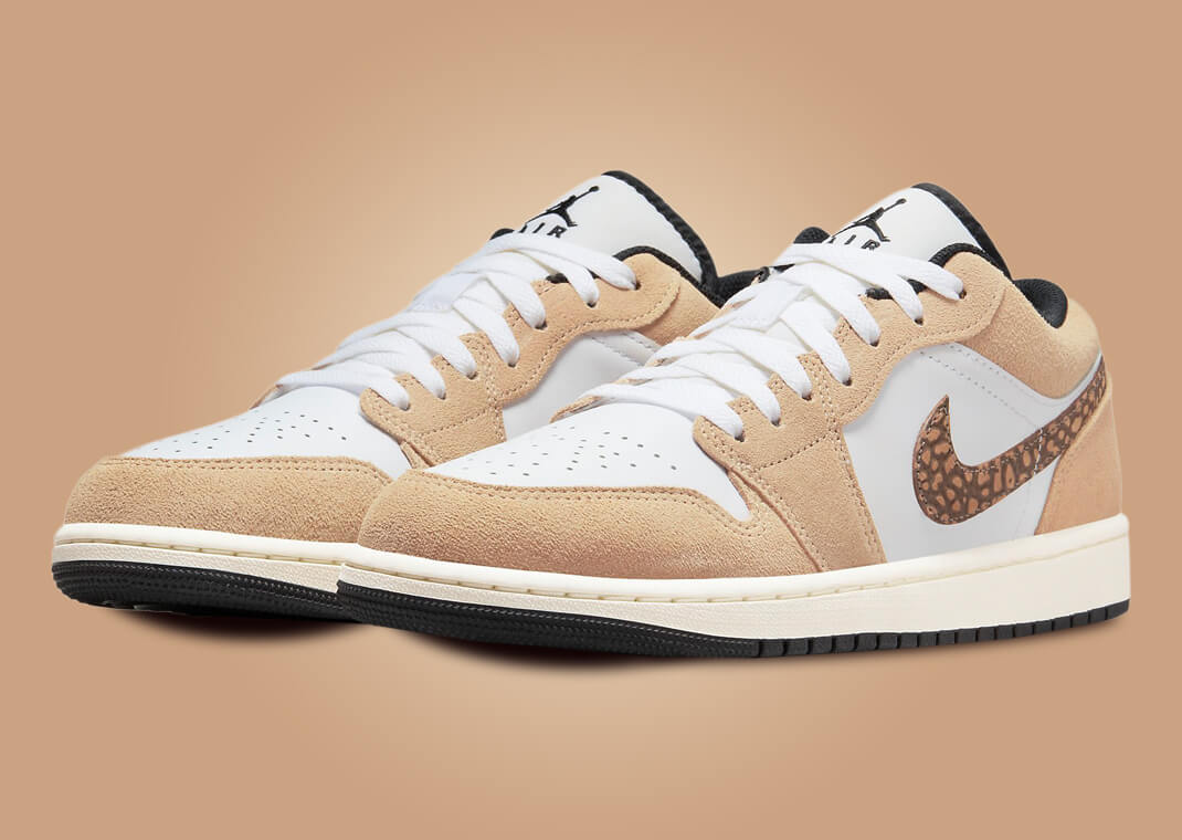 Air Jordan 1 Low SE Elephant Print Hemp