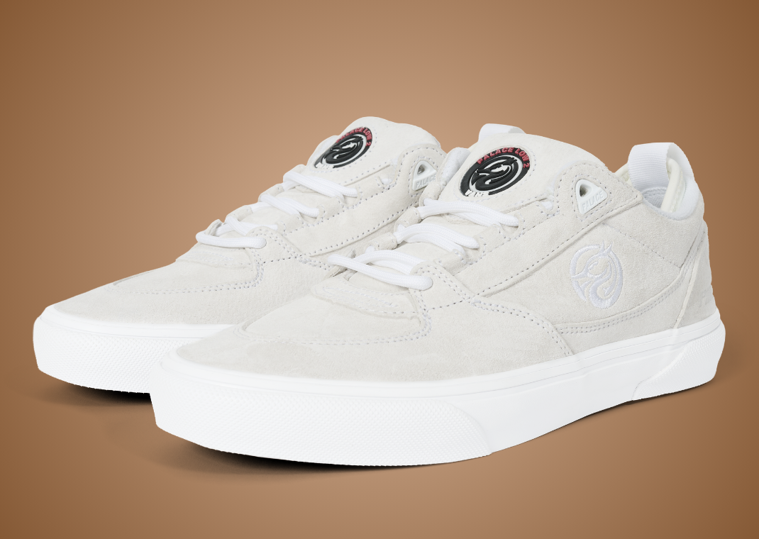 Palace x Vans Low 2 White Angle