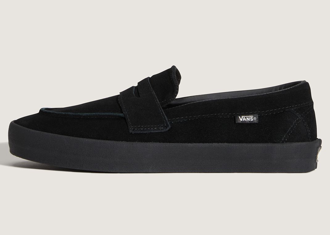 Vans Skate Loafer Black Suede - Lateral